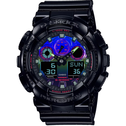 Casio G-Shock -  Ani/Digi - GA100RGB-1A