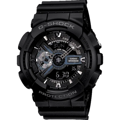 Casio G-Shock -  Ani/Digi - Black and Silver GA110-1B