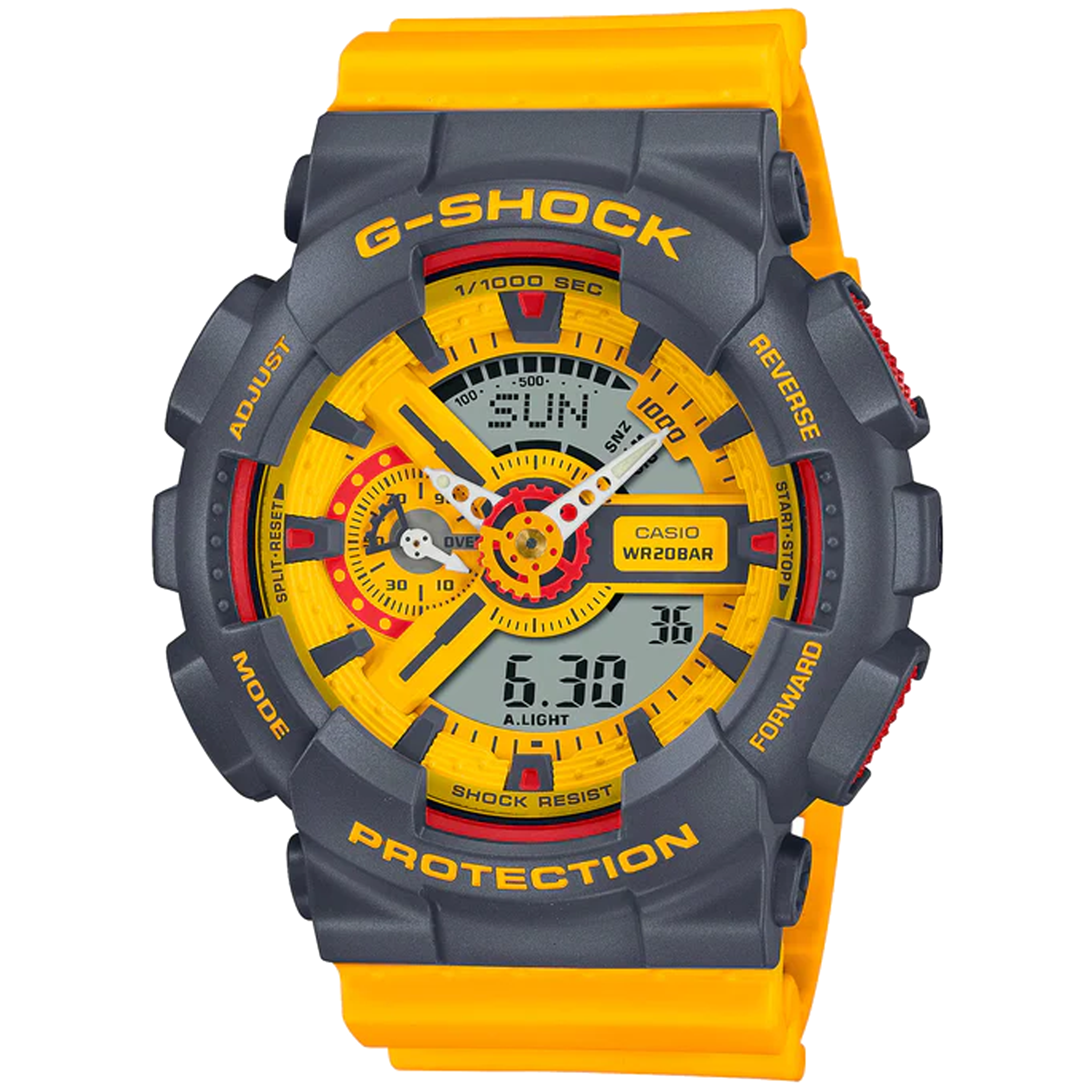 Casio G-Shock - Ani/Digi - Retro 1994 Yellow GA110Y-9A