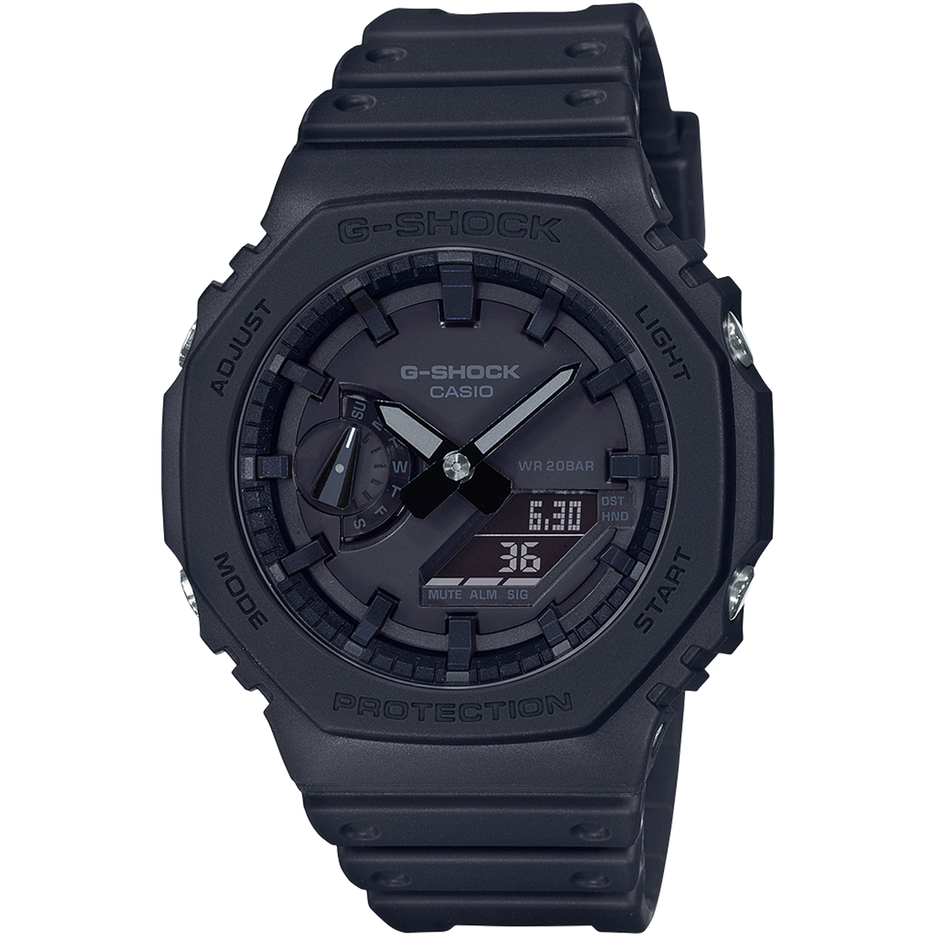 Casio G-Shock - Ani/Digi - Carbon GA2100-1A1