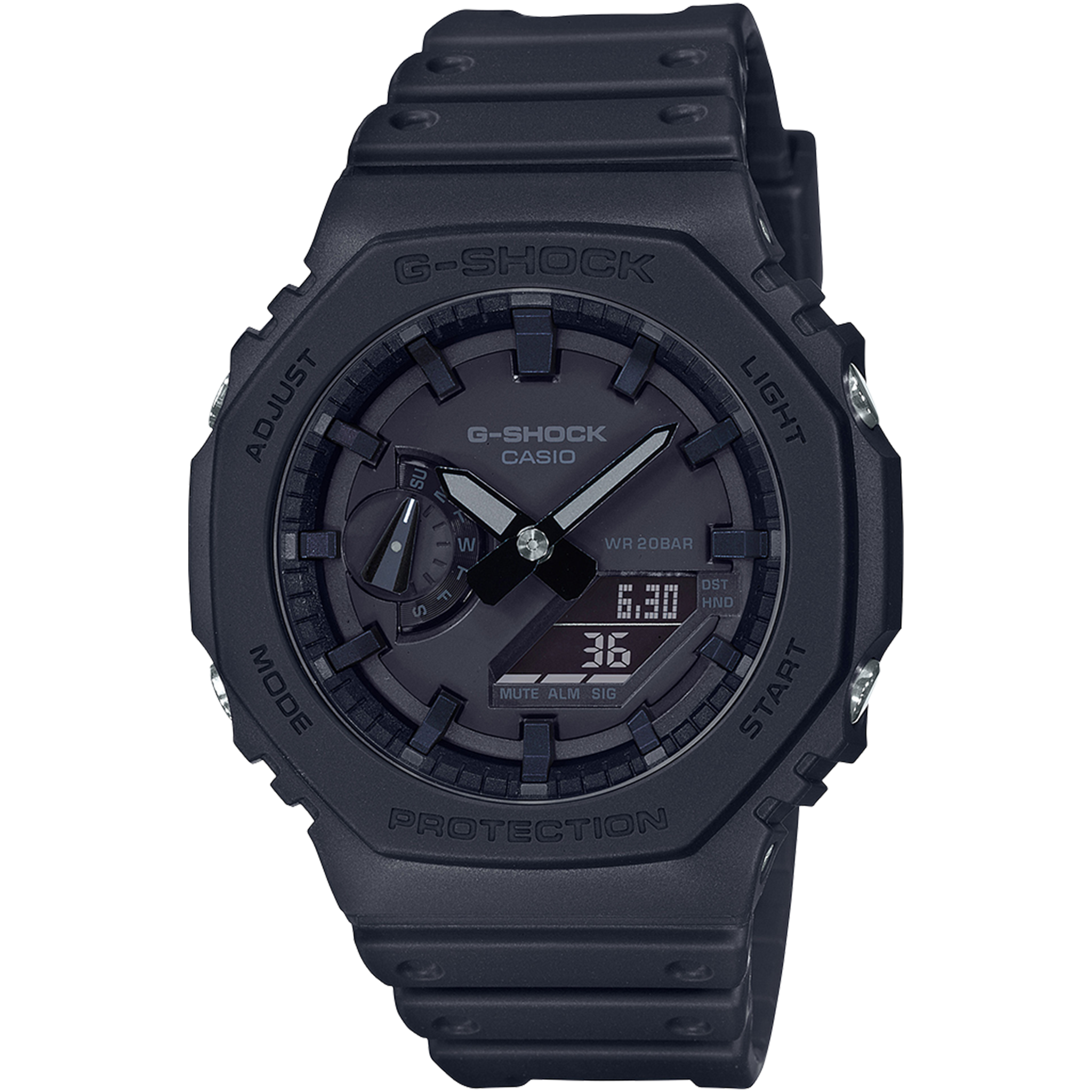 Casio G-Shock - Ani/Digi - Carbon GA2100-1A1