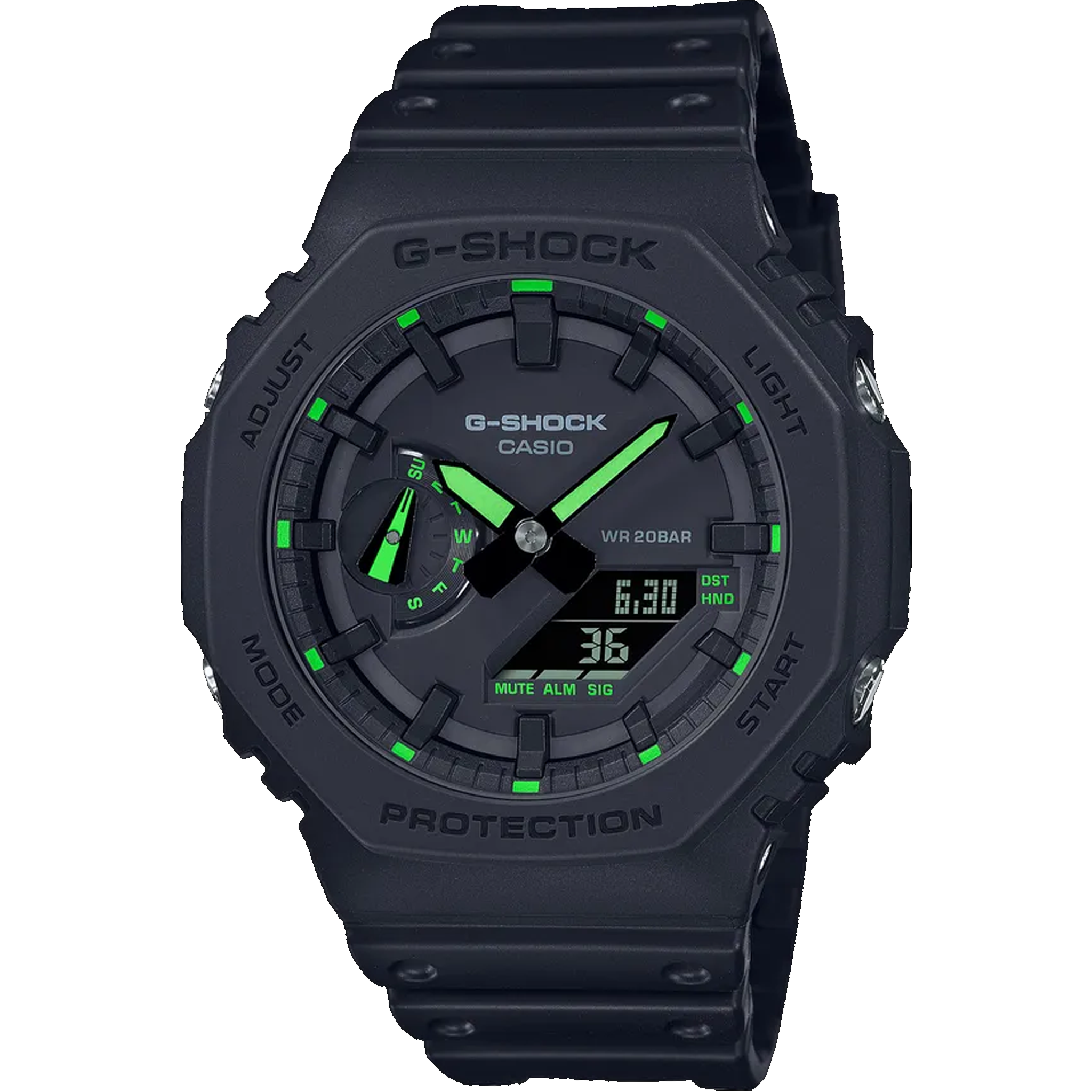 Casio G-Shock - Ani/Digi - Carbon GA2100-1A3