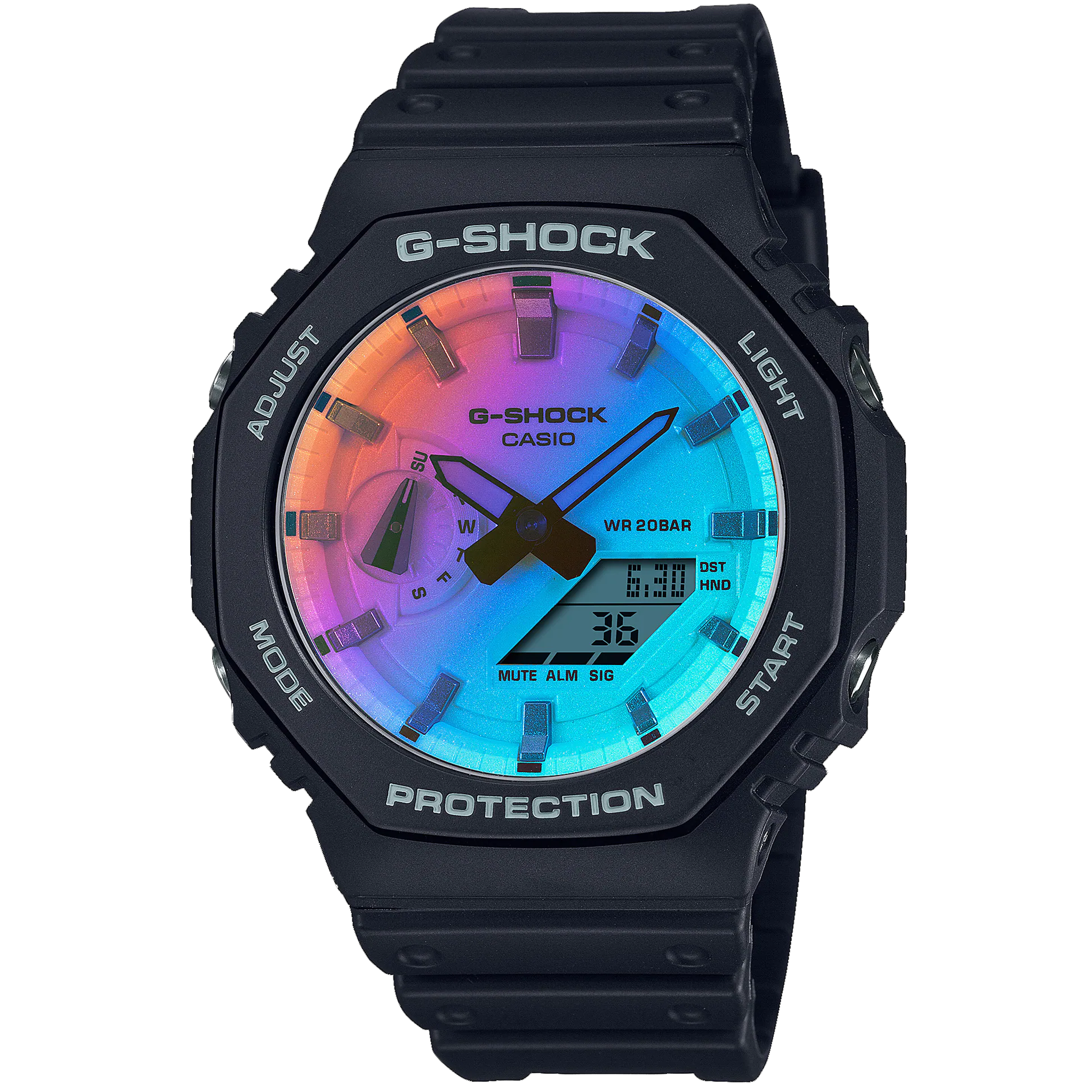 Casio G-Shock - Ani/Digi - Carbon GA2100SR-1A