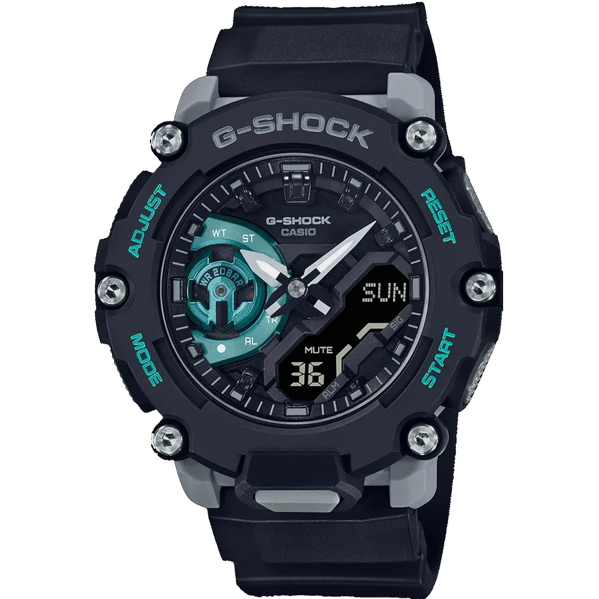 Casio G-Shock - Ani/Digi - Carbon GA2200M-1A