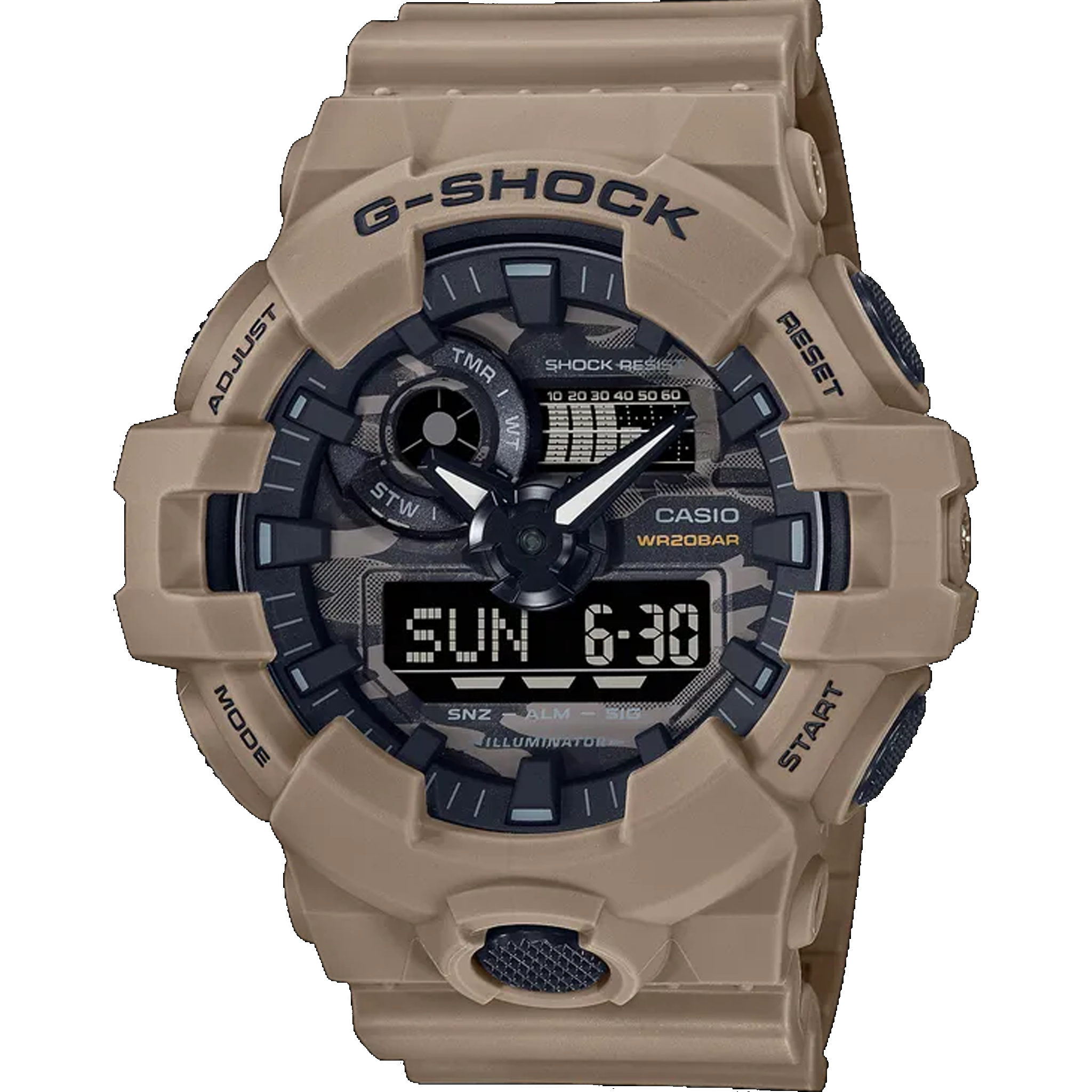 Casio G-Shock -  GA700 - Camo Dial GA700CA-5A