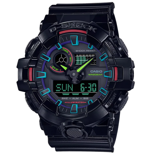 Casio G-Shock -  Ani/Digi - GA700RGB-1A