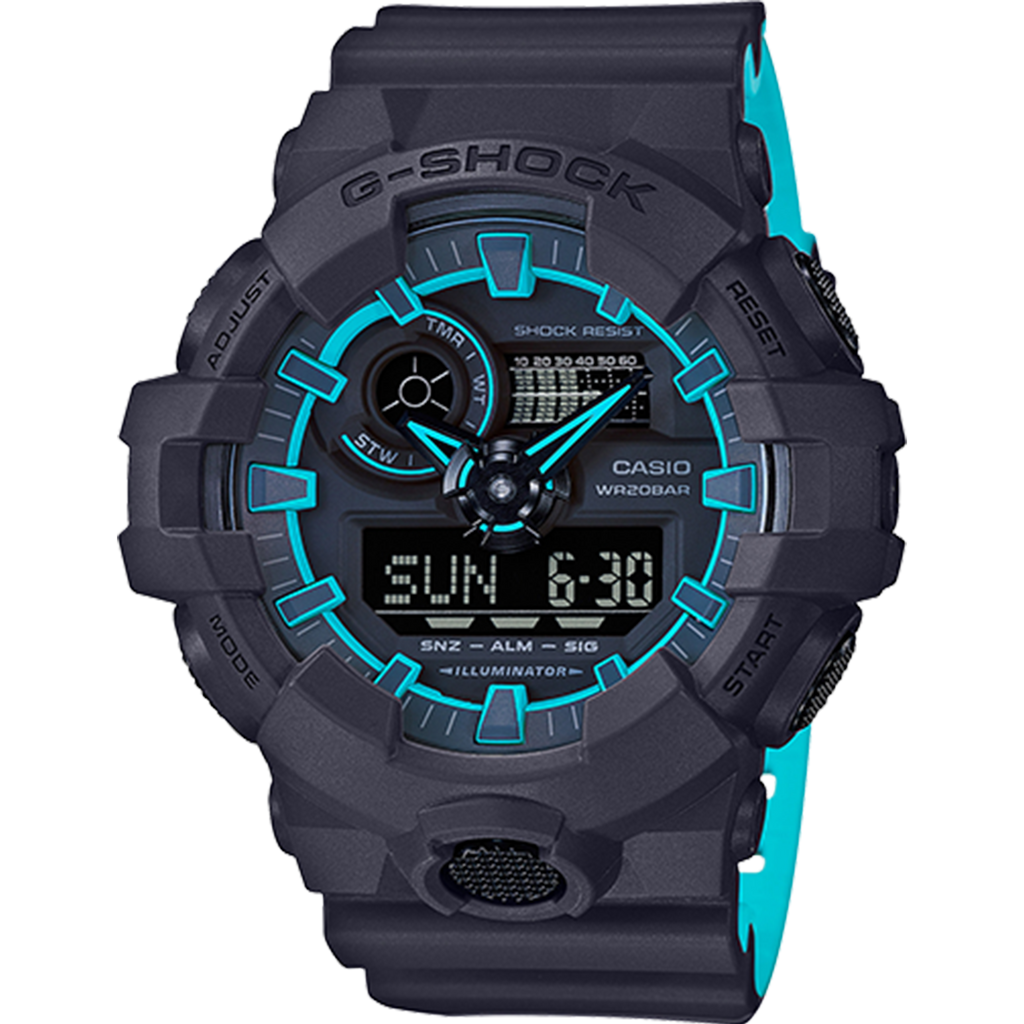 Casio G-Shock - Analog/Digital - Black/Blue
