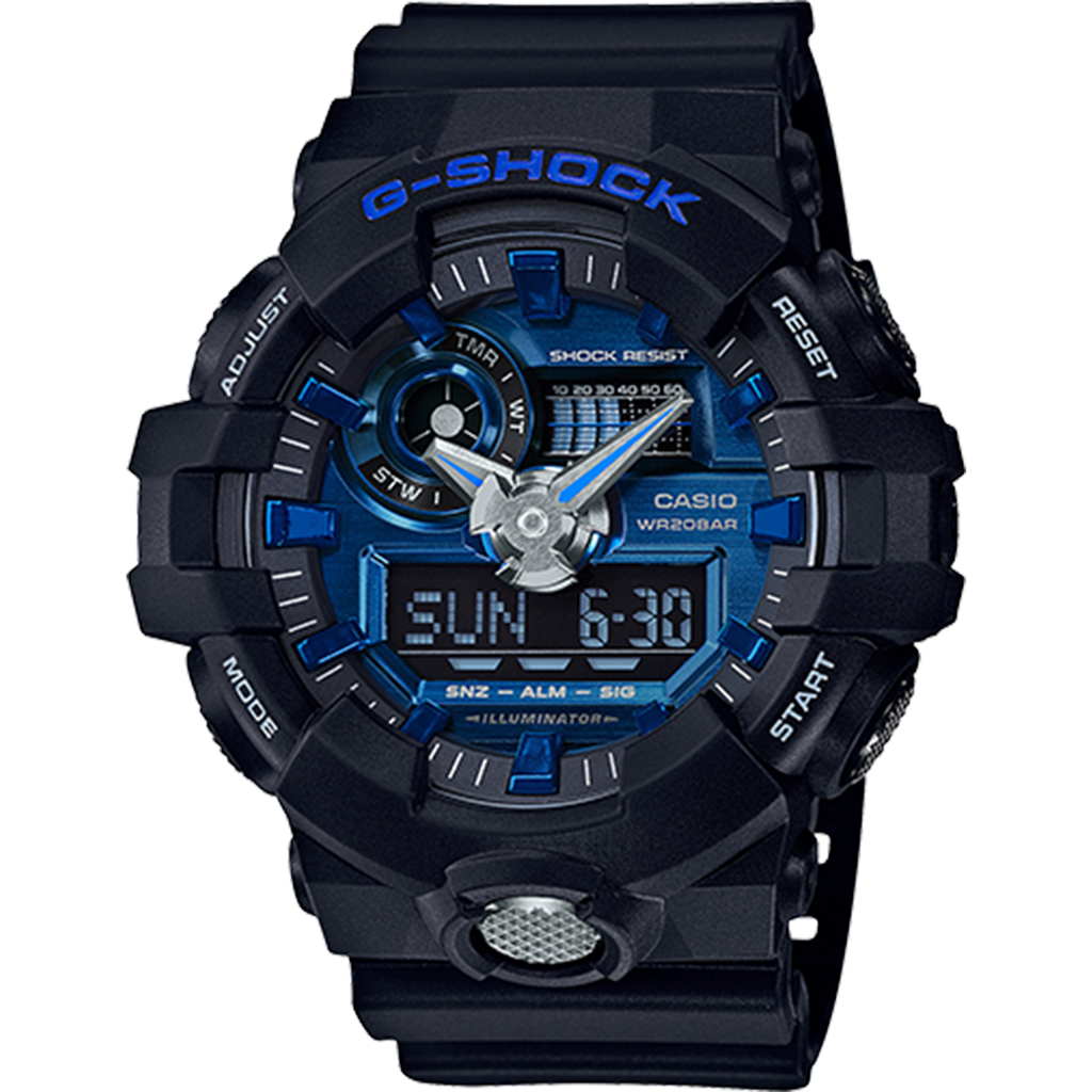 Casio G-Shock - Analog/Digital - Urban Black/Blue