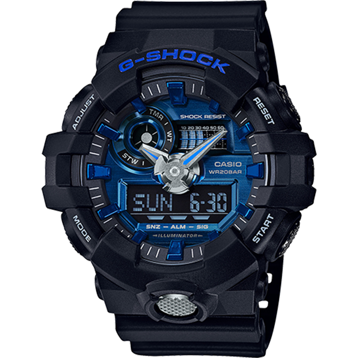 Casio G-Shock - Analog/Digital - Urban Black/Blue