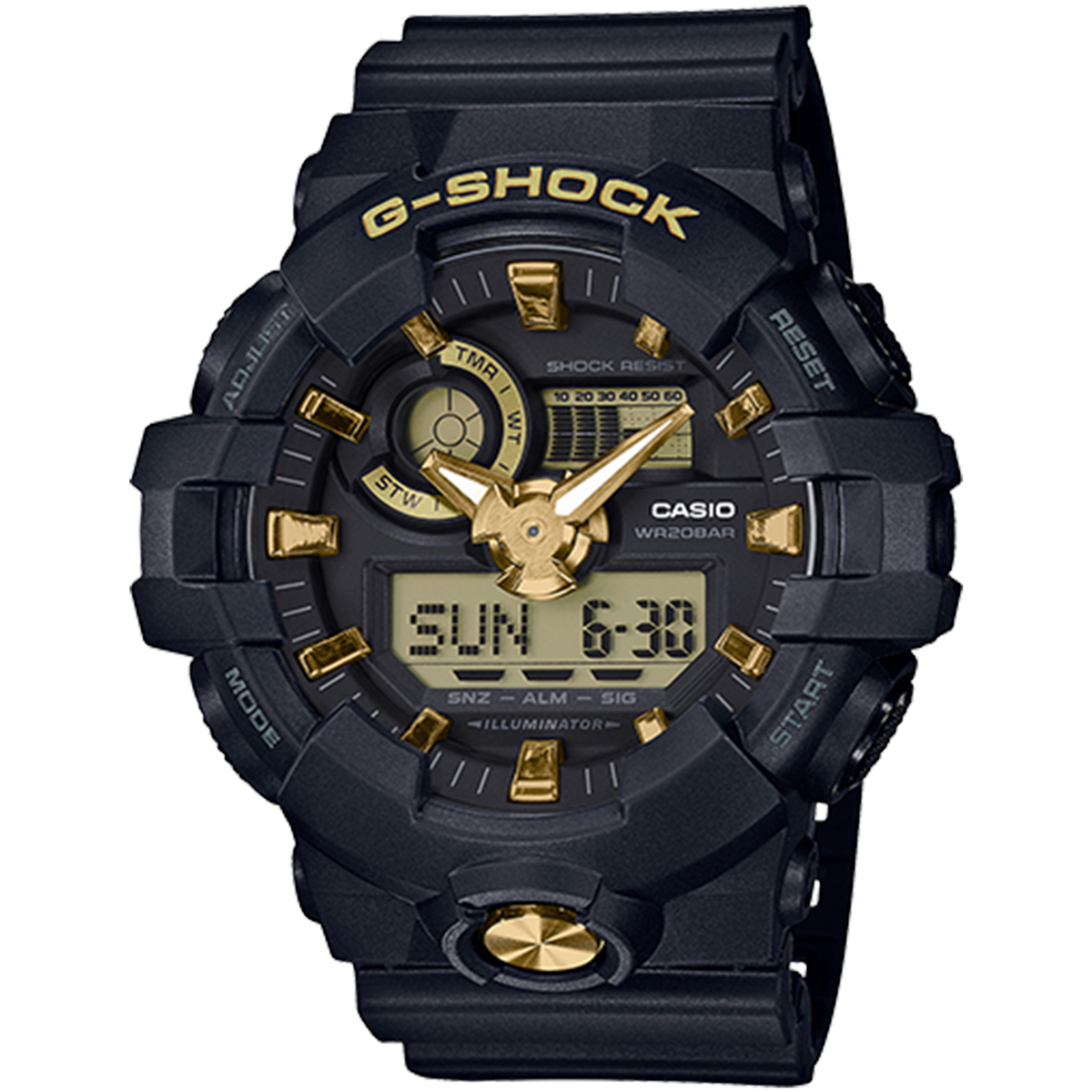 Casio G-Shock - Analog/Digital - Urban Black/Gold