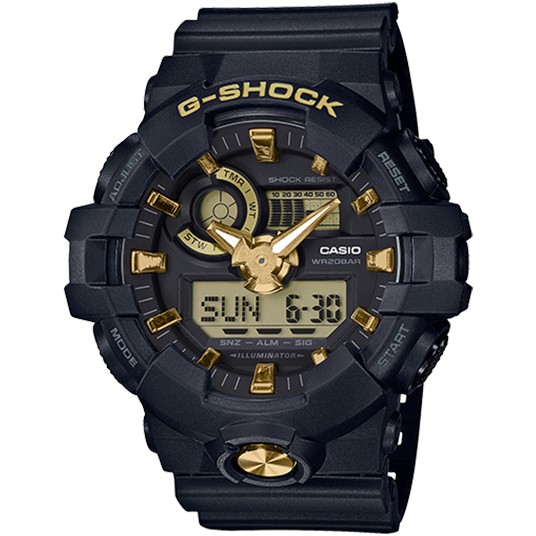 G shock top shiny black