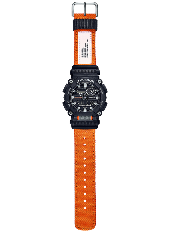 Casio G Shock GA900 Series Black and Orange GA900C 1A4