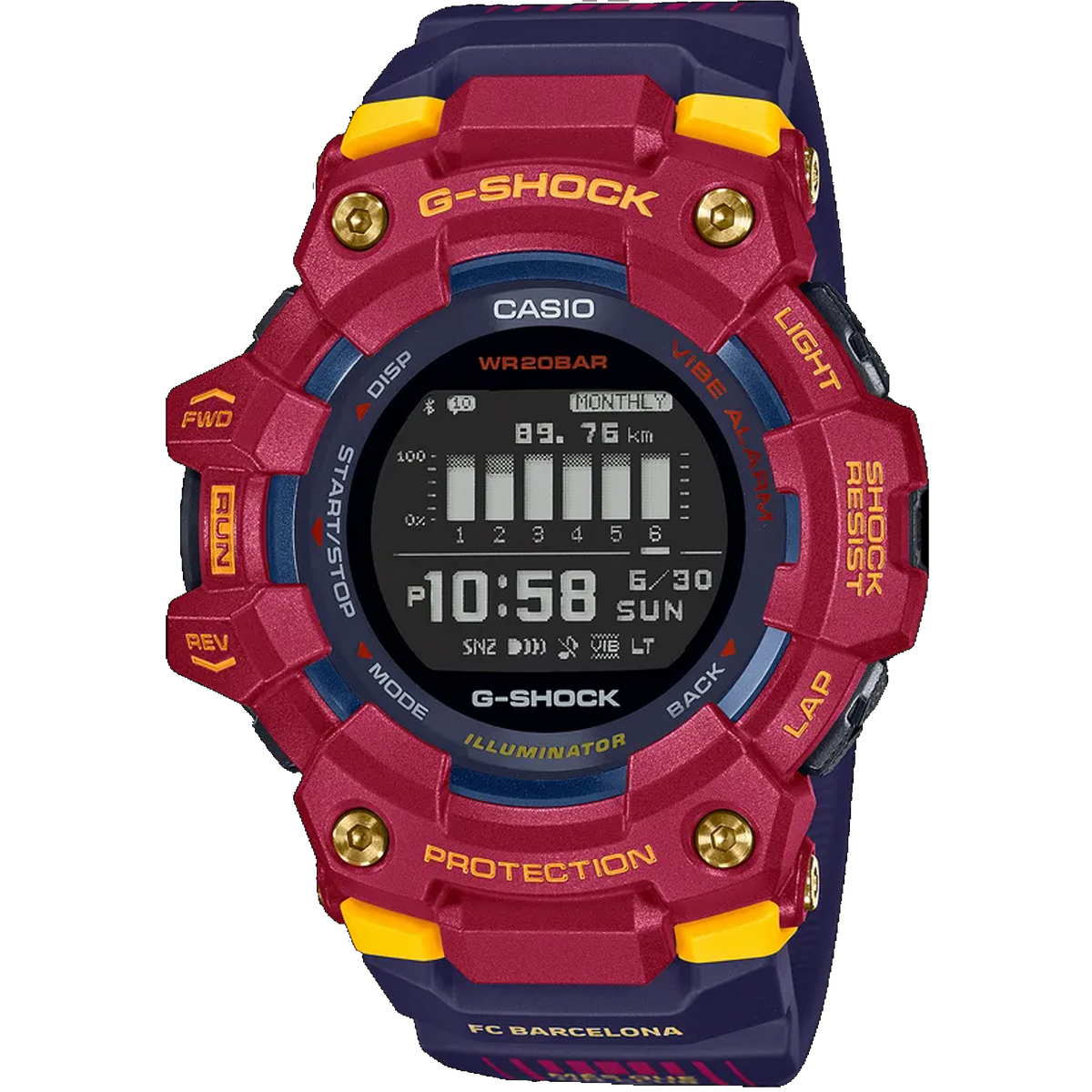 Casio G-Shock - Série GBD100 - FC Barcelone