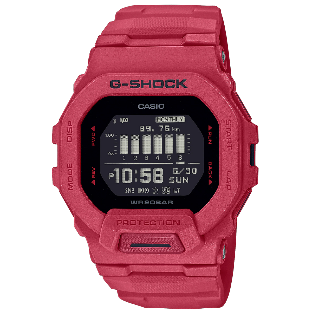 Casio G-Shock - GBD200 Move Series - Burning Red