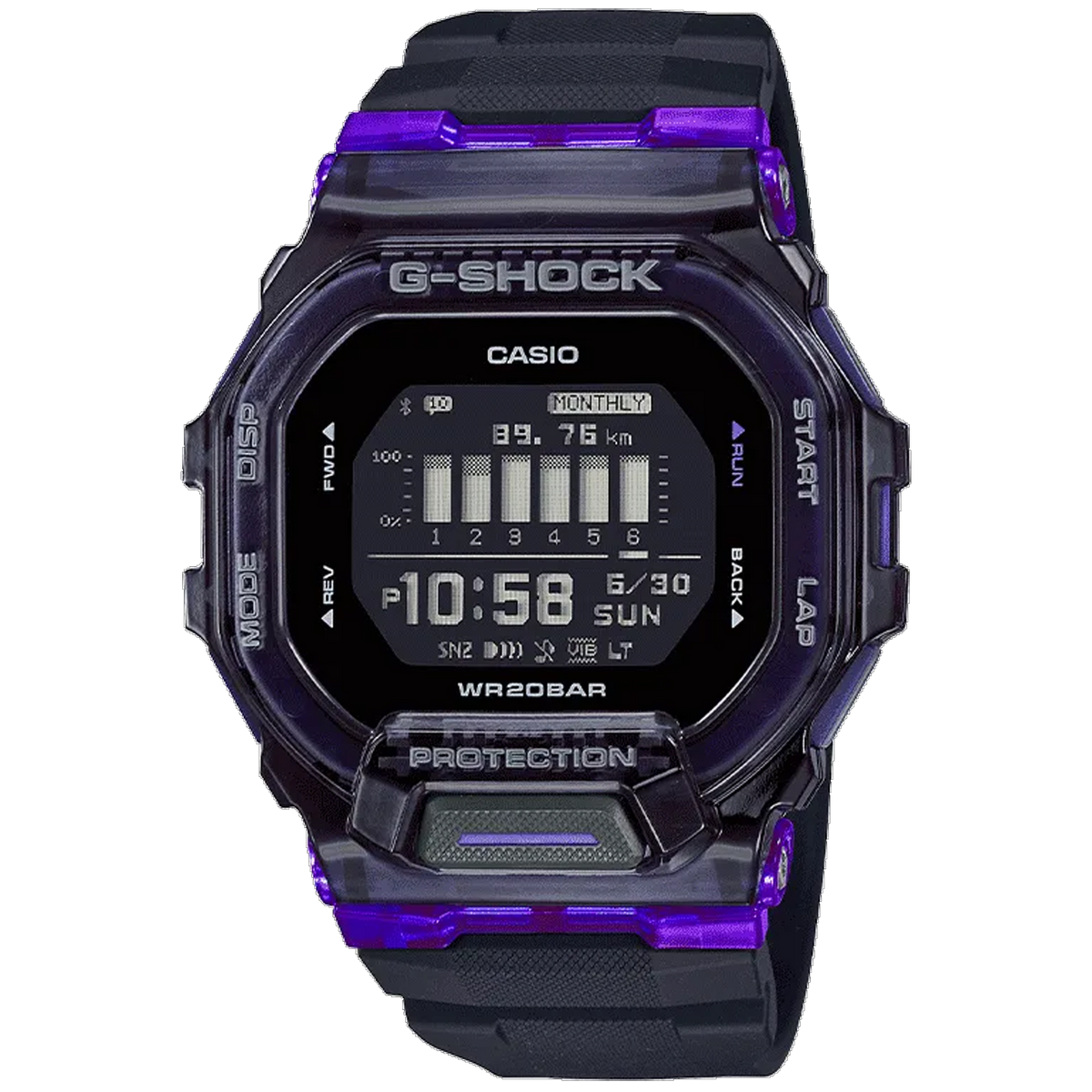 Casio G-Shock - GBD200 Move Series - Translucent Purple