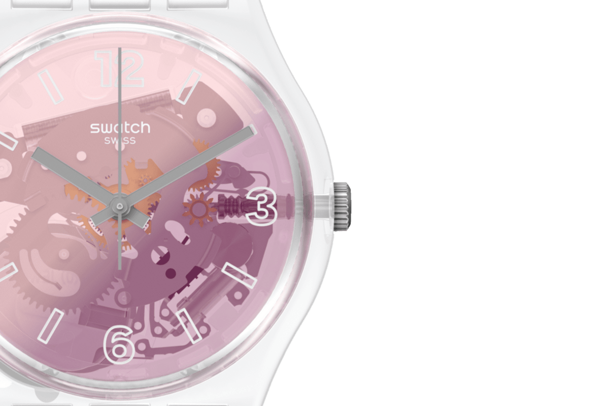 Swatch Watch 34mm - Pink Disco Fever