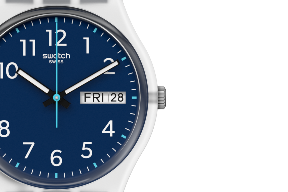 Swatch Watch 34mm - Rinse Repeat Navy