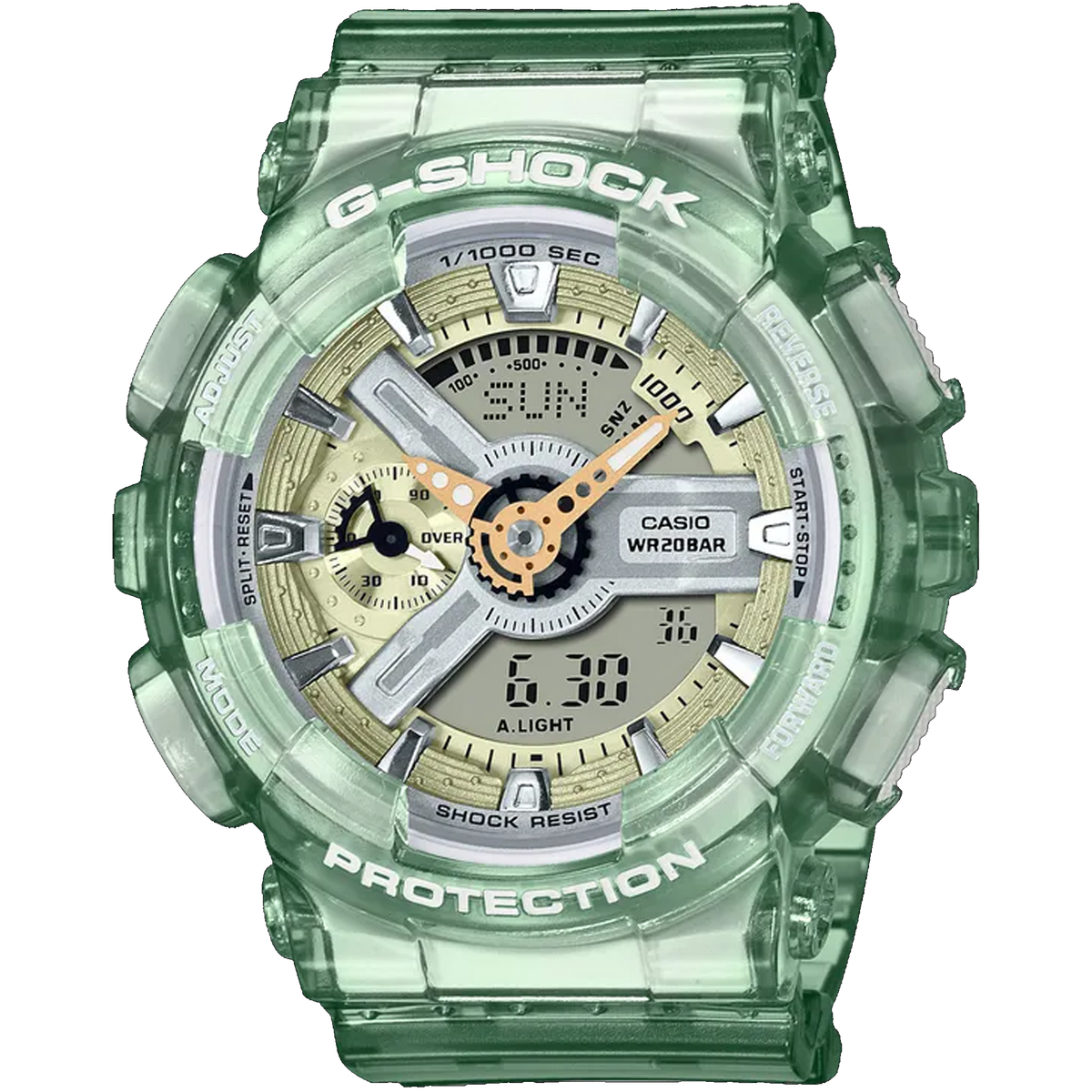 Casio G Shock S Series Ani Digi GMAS110GS 3A