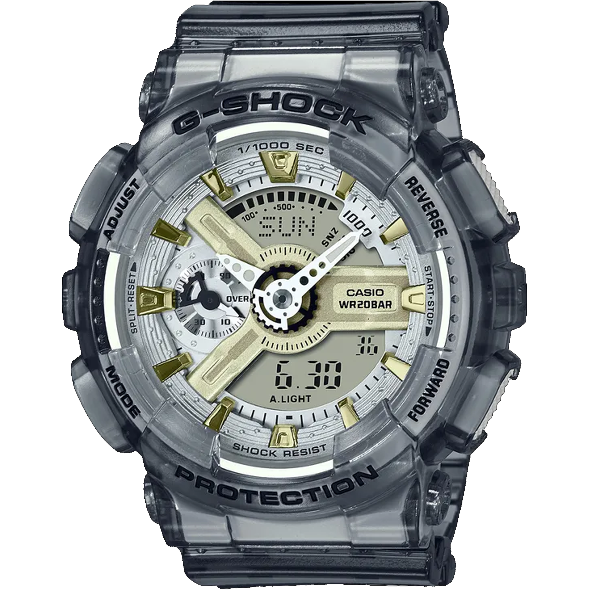 Casio G-Shock S Series - Ani/Digi GMAS110GS-8A