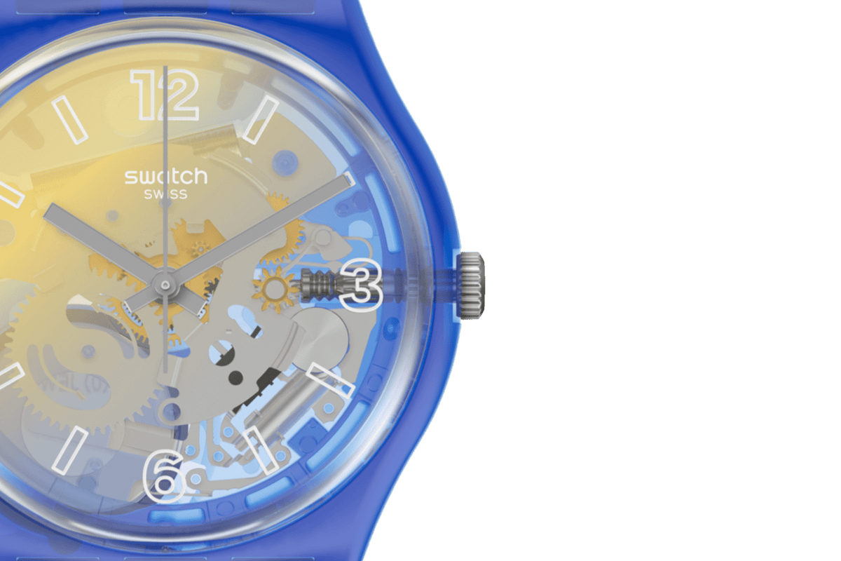 Swatch Watch 34mm - Yellow Disco Fever
