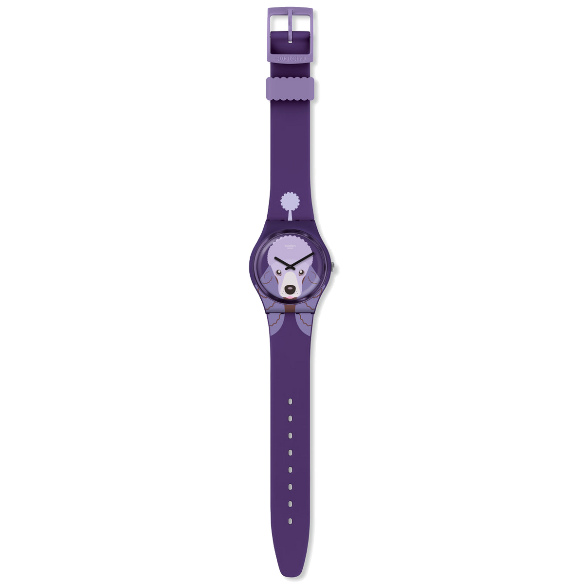 Swatch Watch 34mm - Purple Poodle