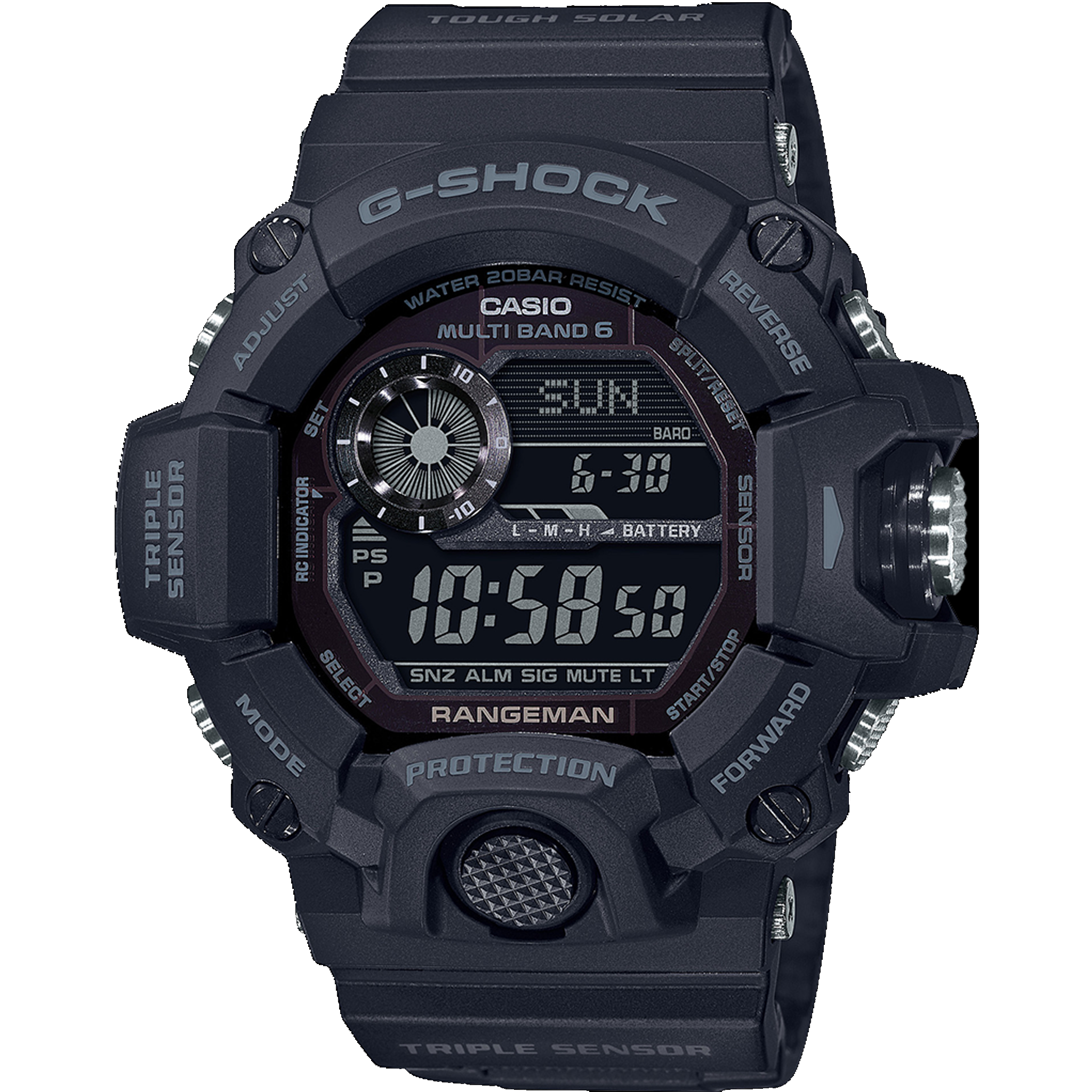 Casio G-Shock - Master of G - Black Rangeman GW9400-1B
