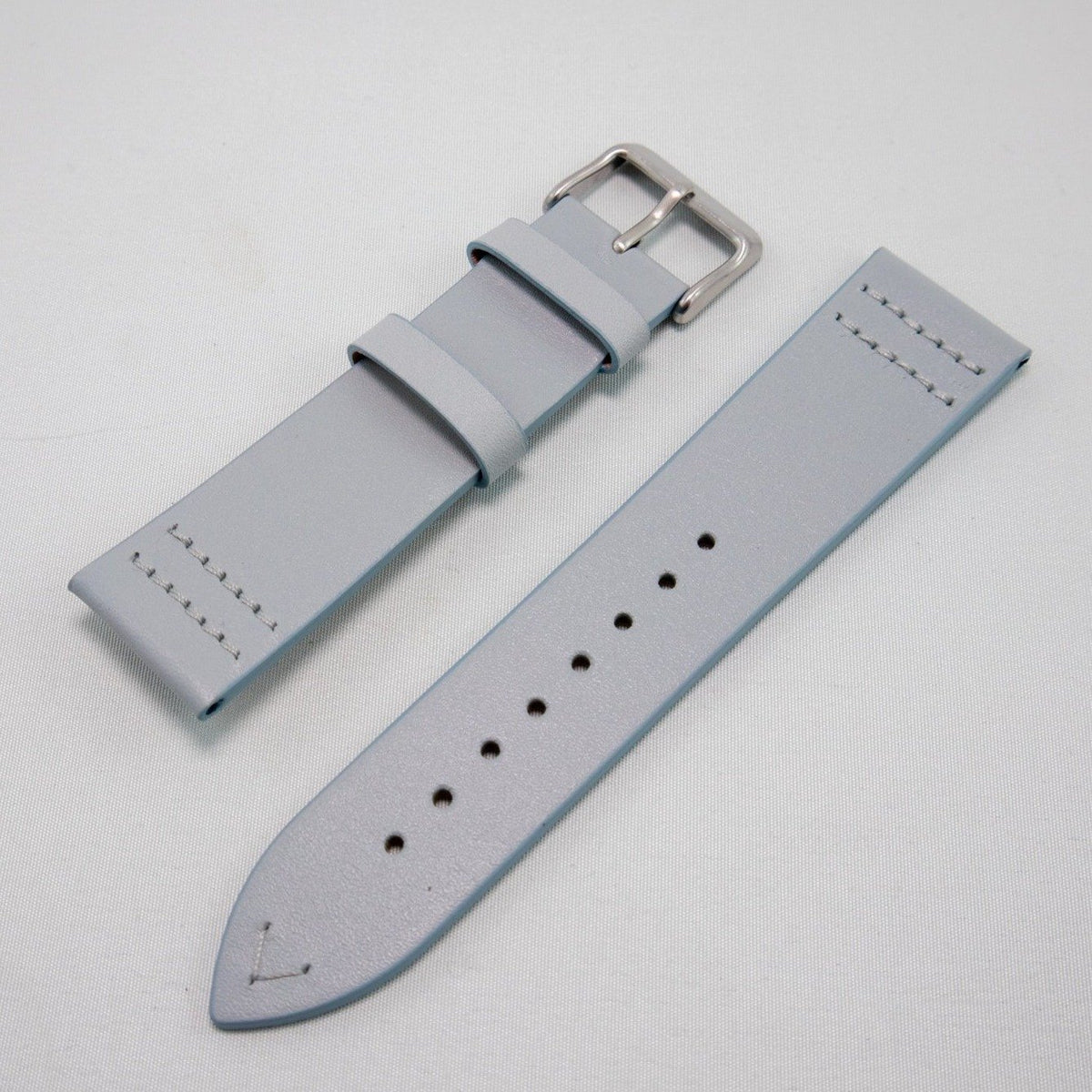 Alpine Watchstrap - Plain Side Stitched Leather