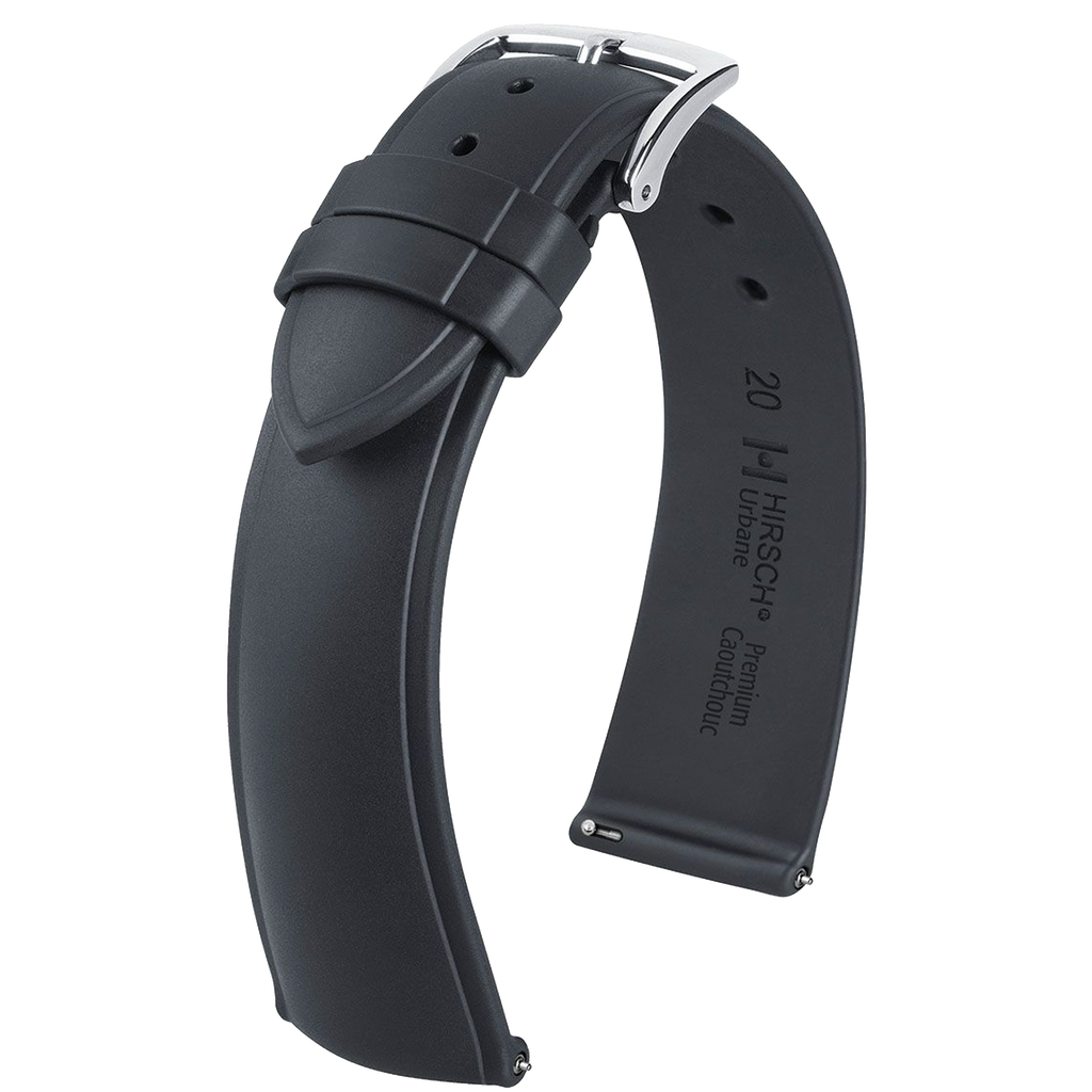 Hirsch Urbane Premium Caoutchouc Watch Strap