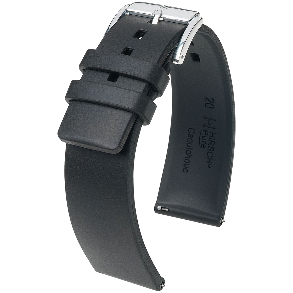 Hirsch Pure Premium Caoutchouc Watch Strap