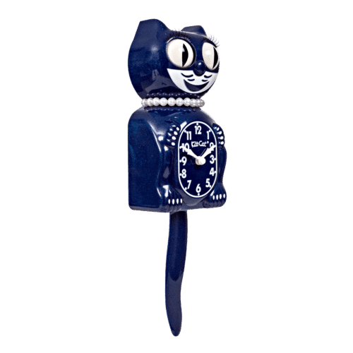 Blue Galaxy Lady Kit-Cat® Klock