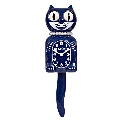 Blue Galaxy Lady Kit-Cat® Klock
