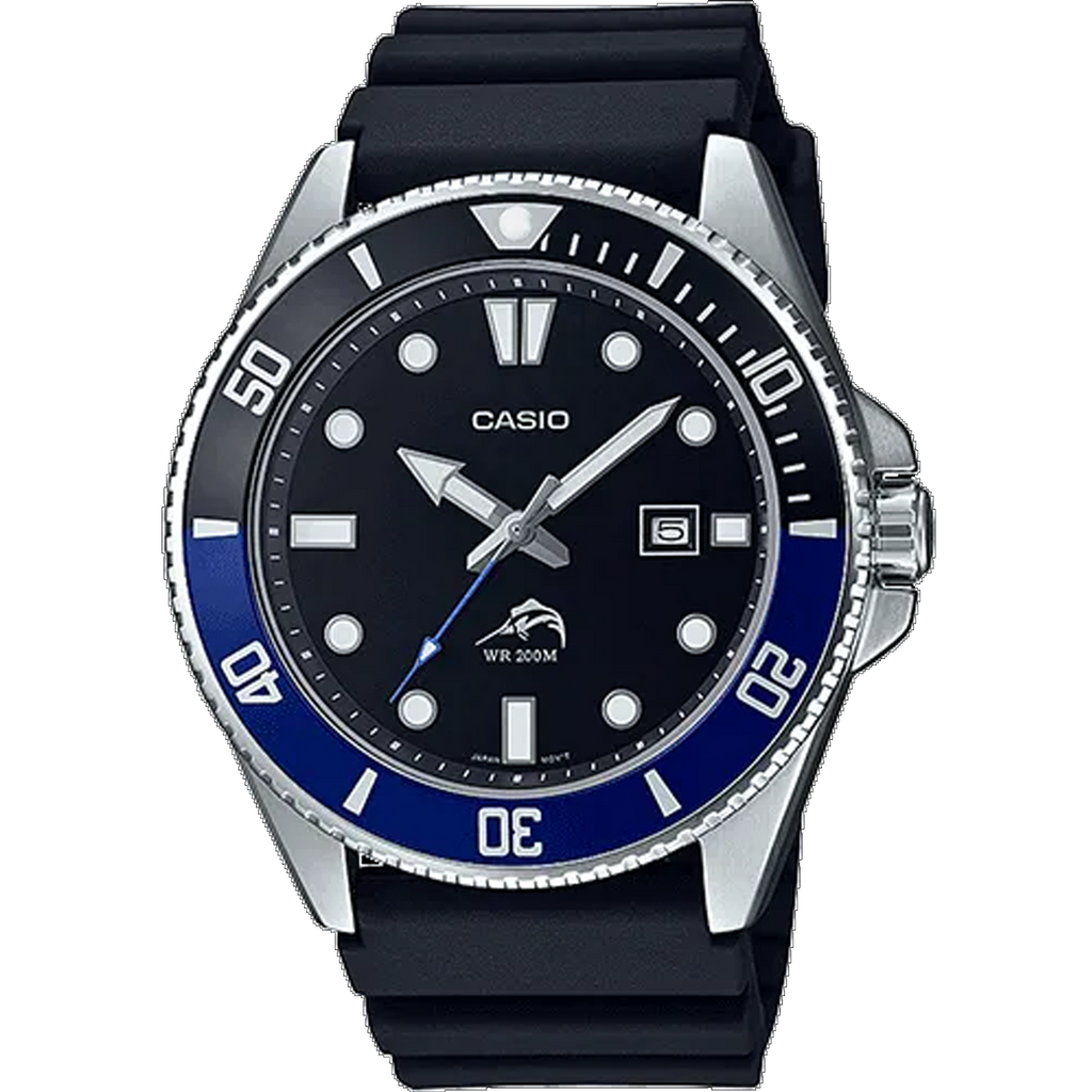 Casio Sport 200M Black Blue Bezel MDV106B 1A1