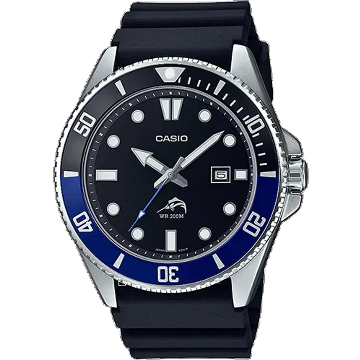 Casio Sport 200M Black Blue Bezel MDV106B 1A1