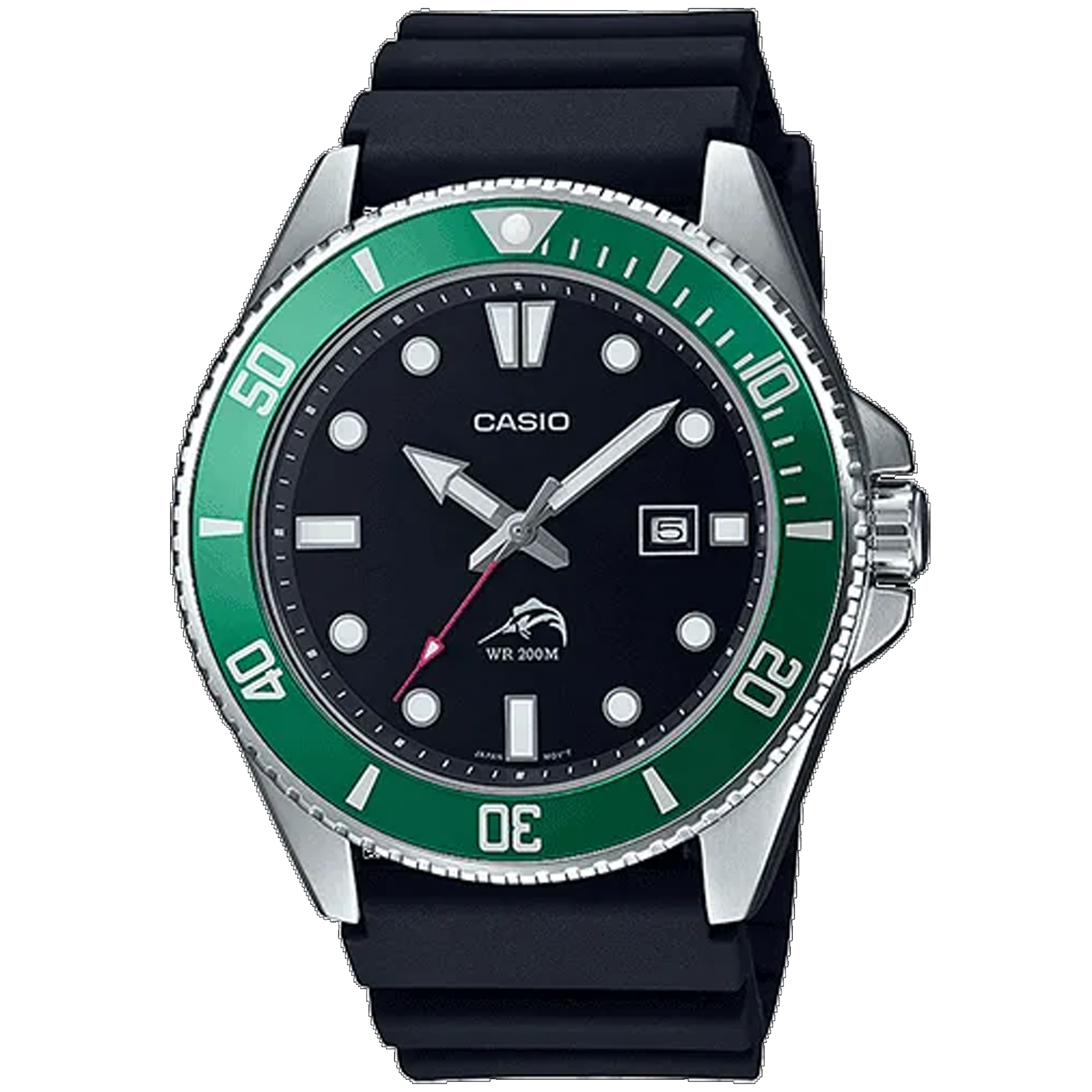 Casio Sport - 200M Green Bezel MDV106B-1A3