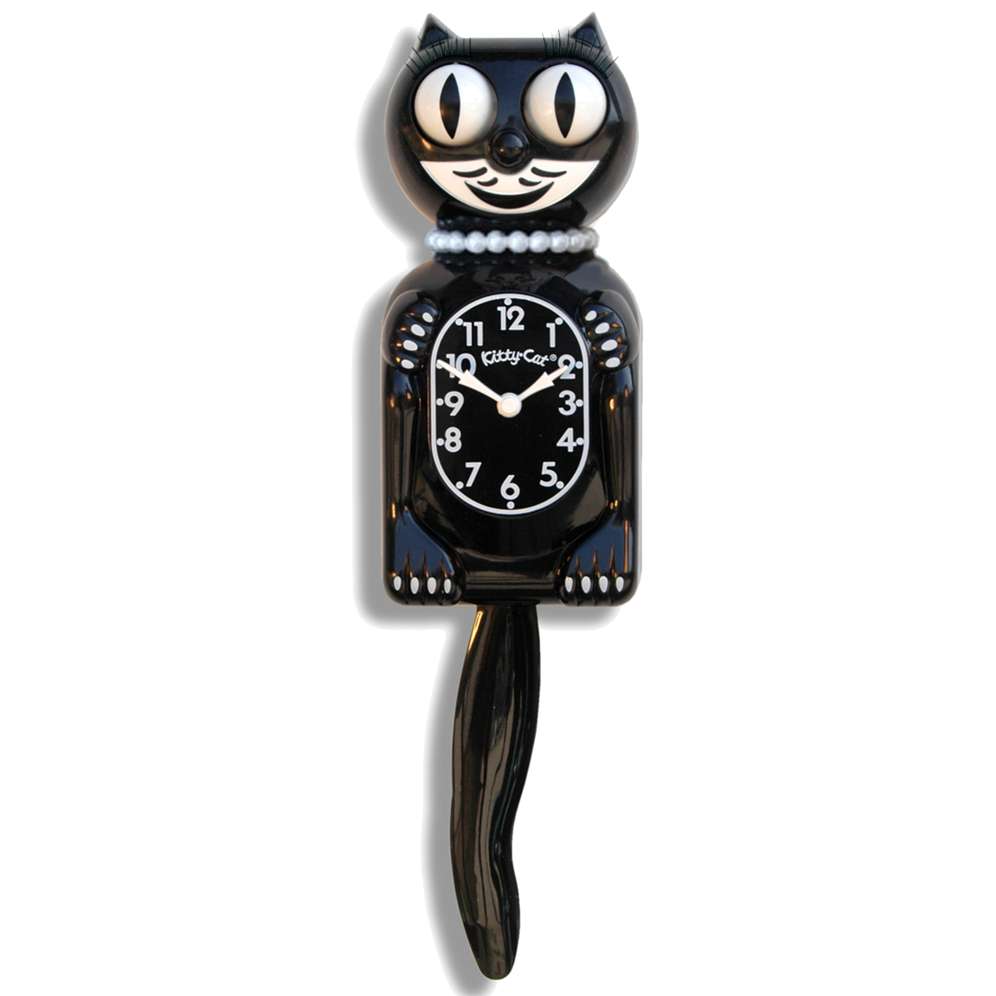 Classic Black Miss Kitty-Cat® Klock