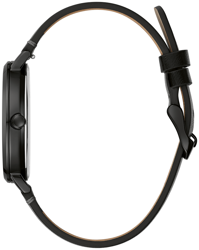 Caravelle Watch - Black Steel with Gold Accents 44A119