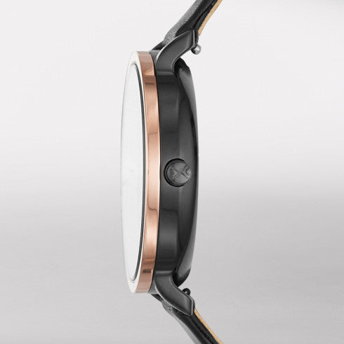 Skagen - Hagen Dual-Time Leather Watch