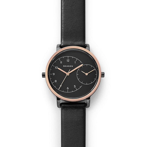 Skagen - Hagen Dual-Time Leather Watch