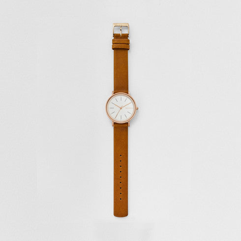 Skagen - Hald Brown Leather Watch