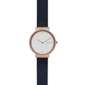 Skagen - Ancher Dark Blue Leather Watch