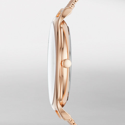 Skagen - Anita Rose Gold-Tone Steel-Mesh Watch