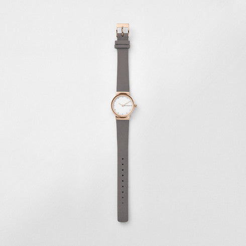 Skagen - Freja Gray Leather Watch
