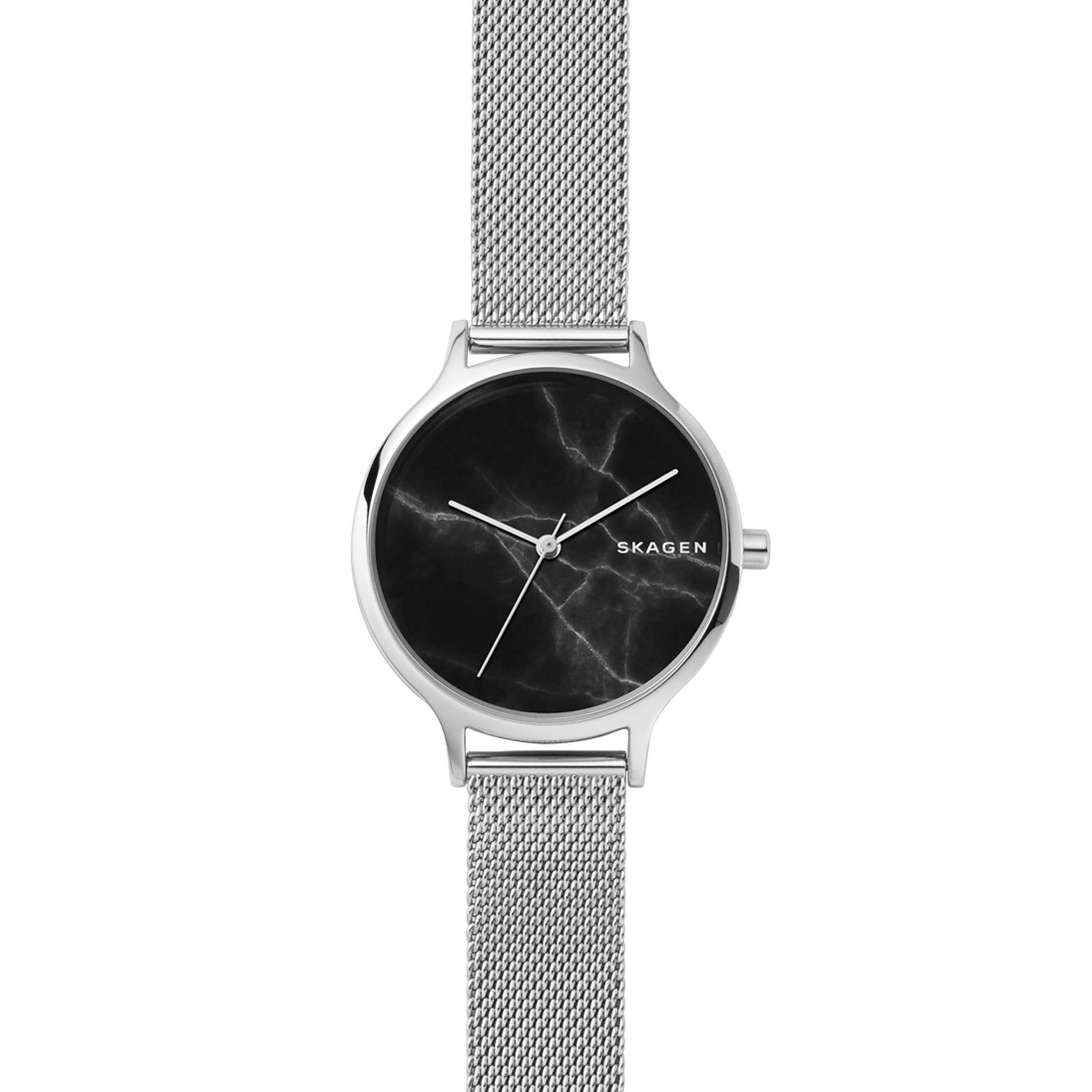 Skagen - Anita Steel-Mesh Marble Watch