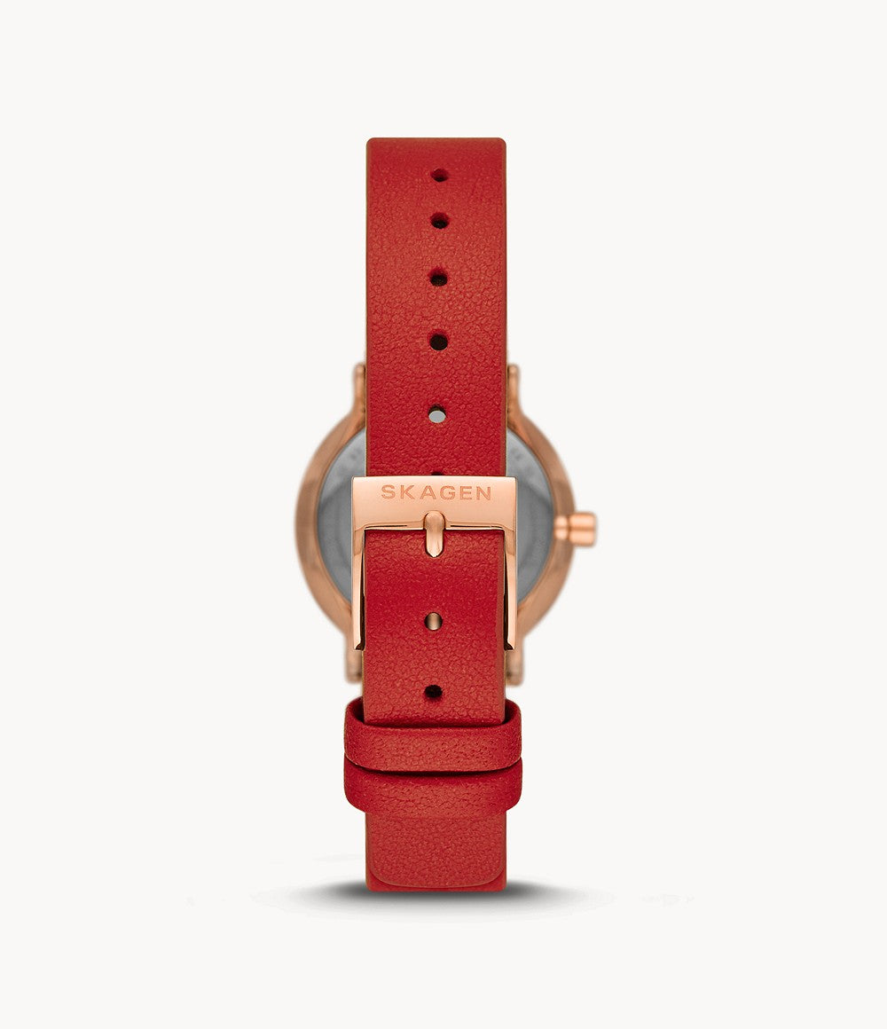 Skagen Freja - Red Leather - SKW3009