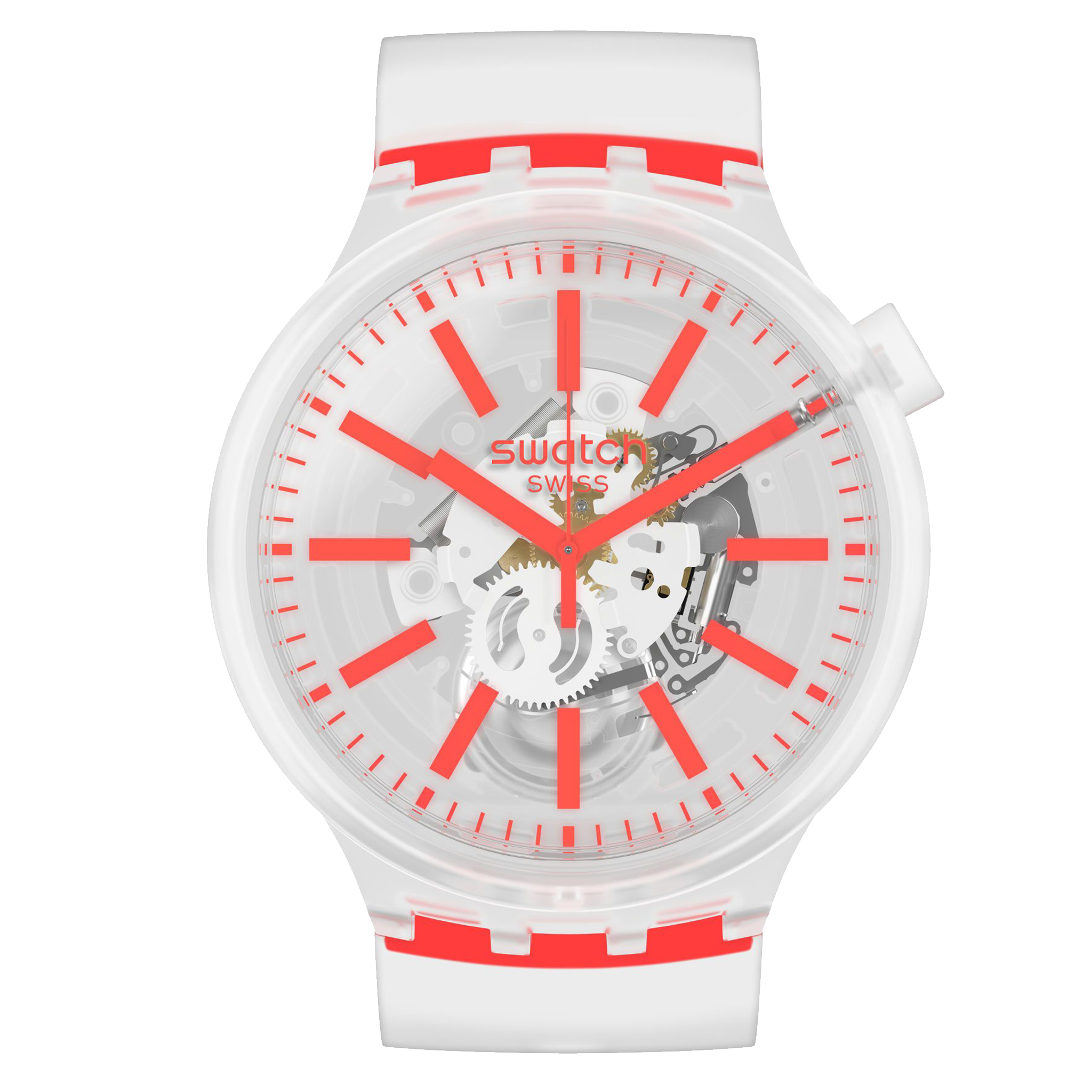 Swatch Watch Big Bold Orangeinjelly SO27E102