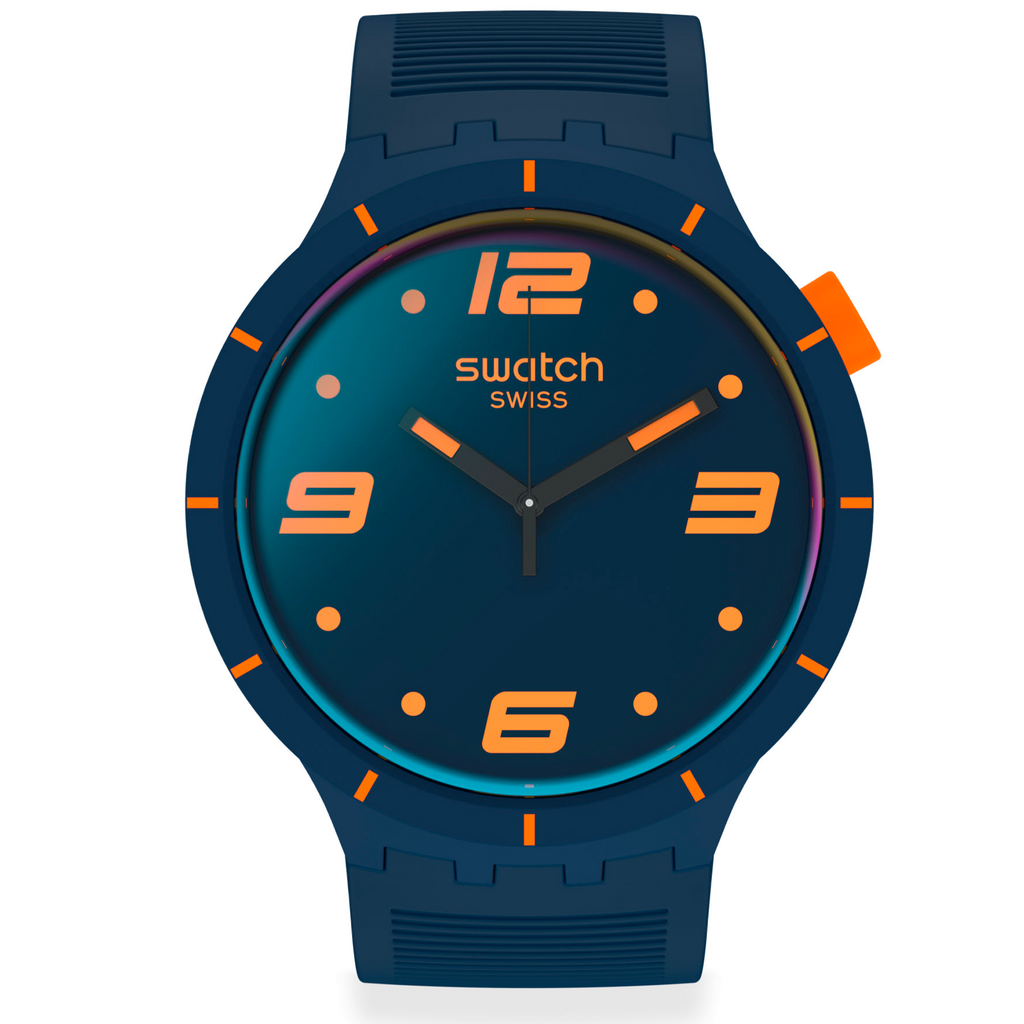 Swatch Watch Big Bold Futuristic Blue SO27N110