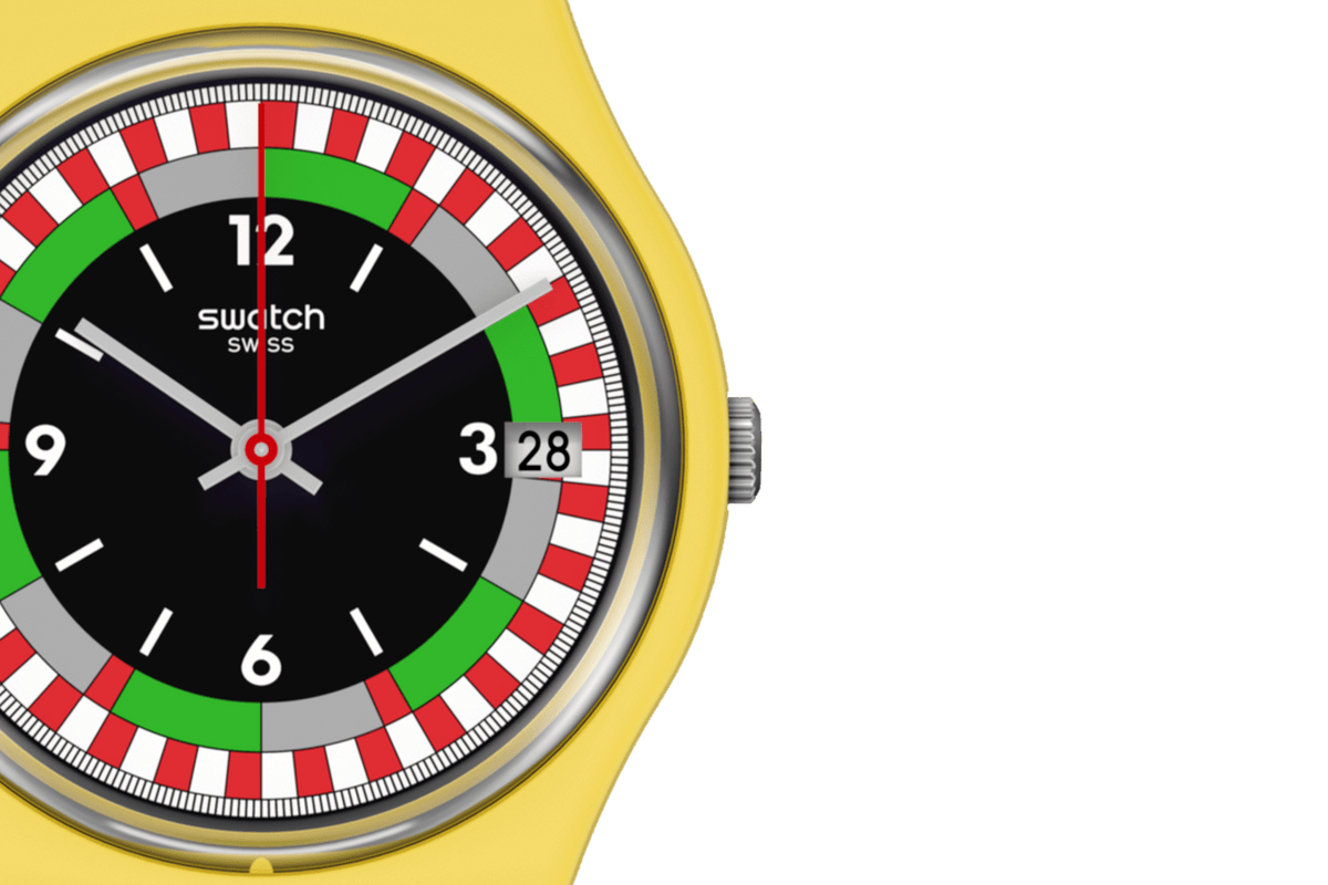 Swatch Watch - YEL_Race