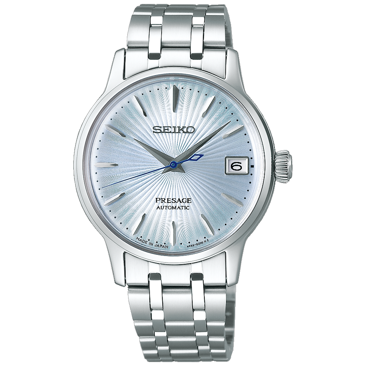 Seiko Presage - 34MM Cocktail Time Stainless Steel Silver Dial