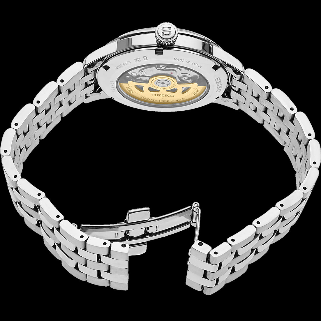 Seiko Presage Automatic - Cocktail Time S/S with Blue Dial SRPB41