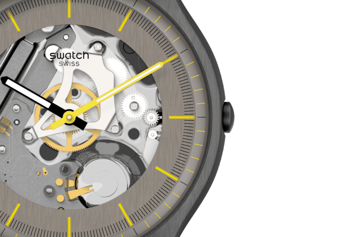 Swatch Watch 42mm Skin Irony - Silver Skeleton